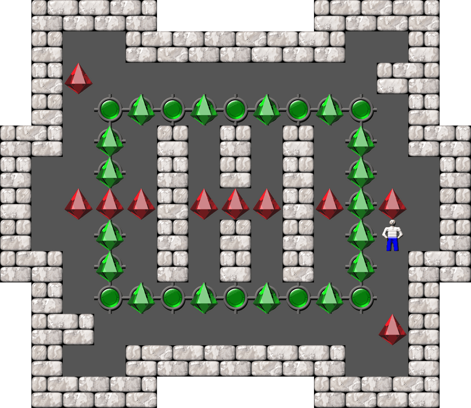 Sokoban Mass Remodel level 467